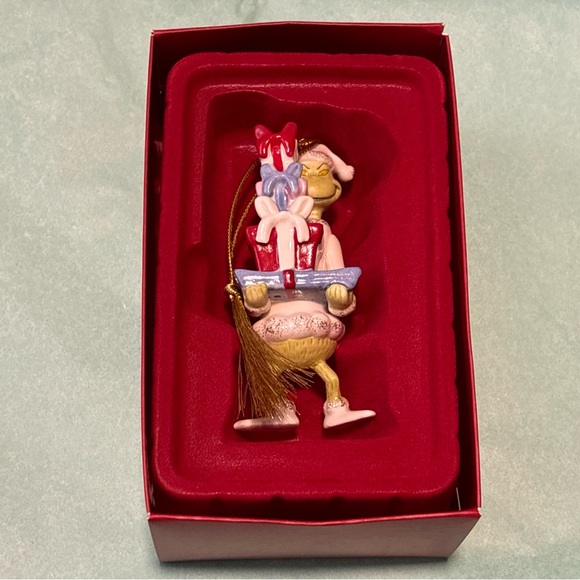 Lenox Dr Seuss The Grinch With All The Gifts Christmas Ornament 2022 4.25 inches - Picture 2 of 4